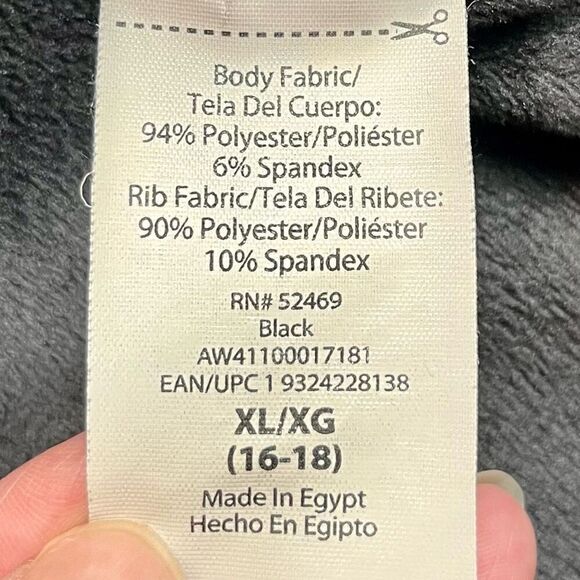 Athletic Works Women’s Black Athleisure Velour Top 16-18 - Picture 9 of 11